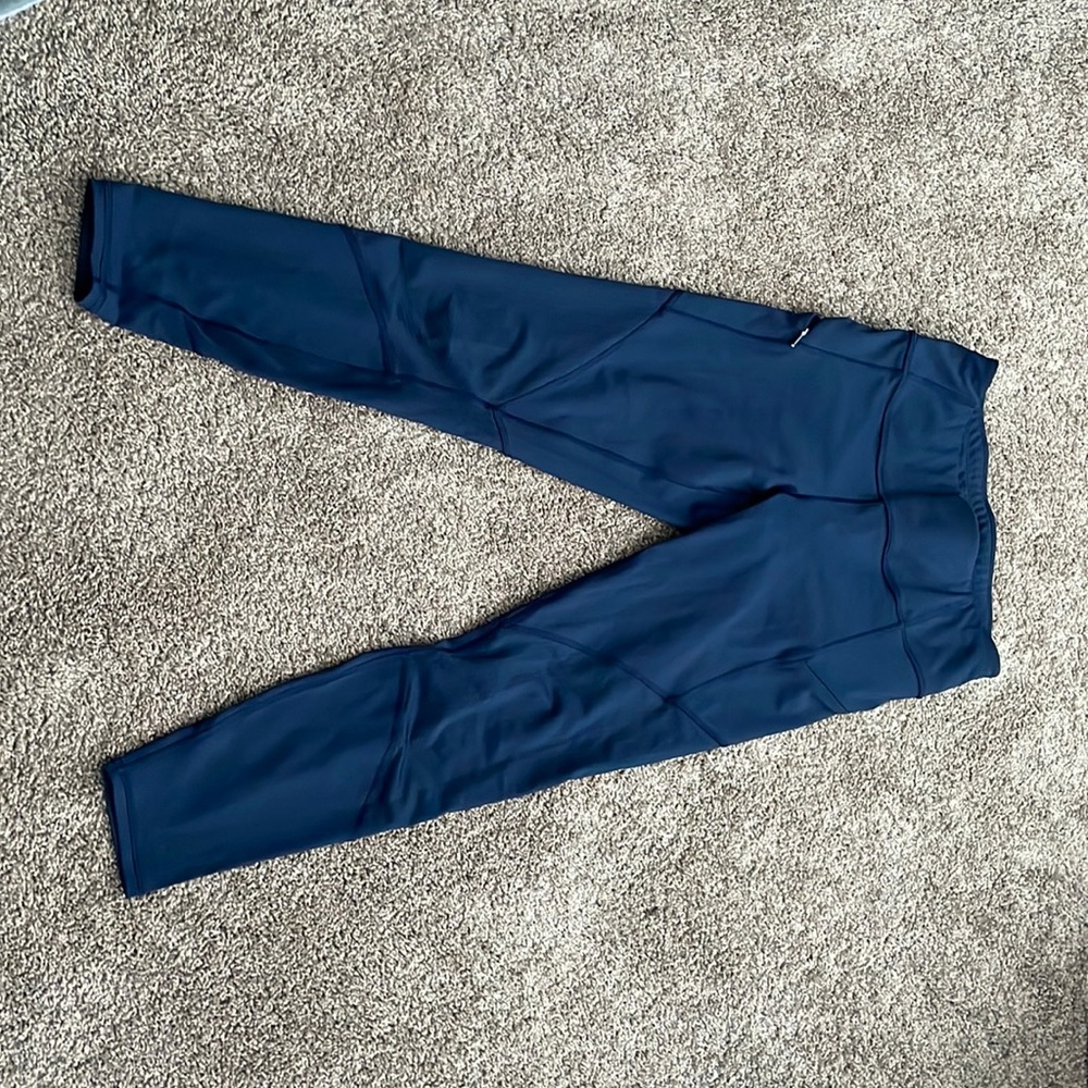 navy blue athleta leggings